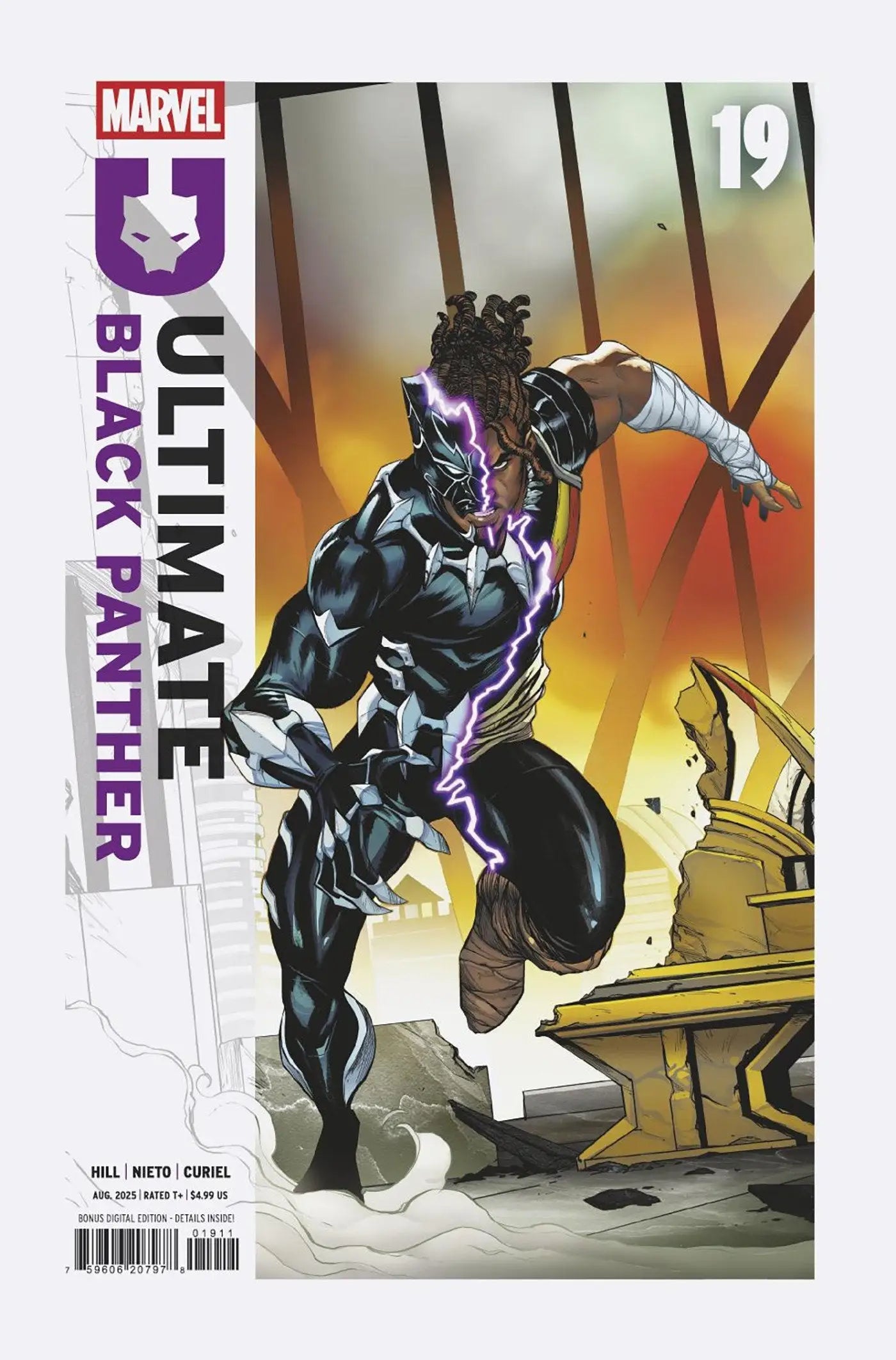 Ultimate Black Panther #19 comic book featuring Black Panther on the cover for collectors