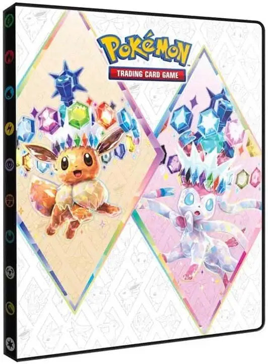 Ultra PRO 9-Pocket Portfolio featuring Eevee and Sylveon for Prismatic Evolutions standard size cards