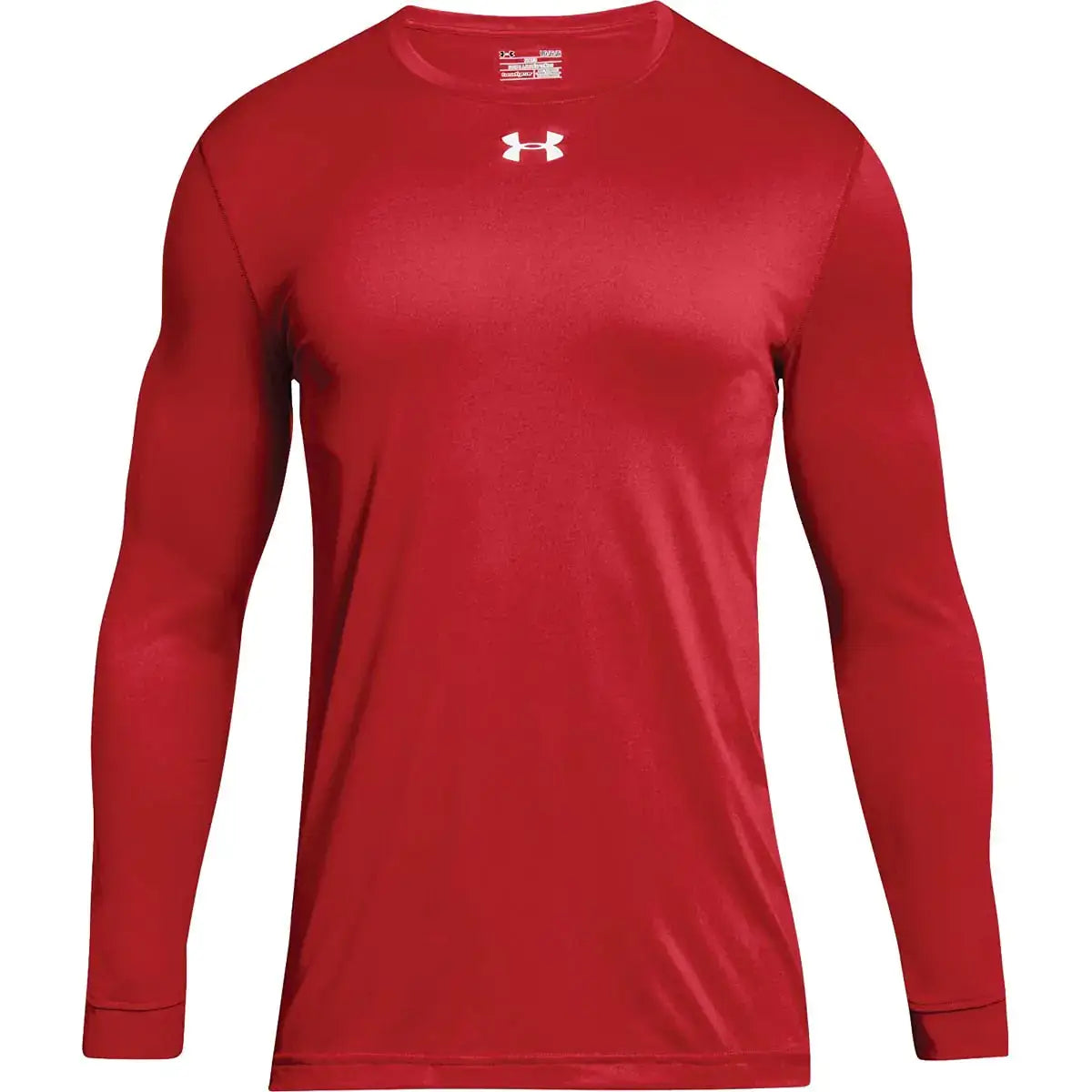 Red Long-Sleeved Athletic Shirt for Men Under Armour UA Locker 2.0 X-Large