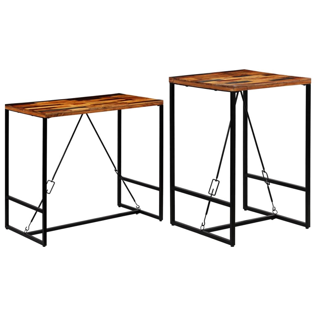 vidaXL Bar Table Pub Table Bistro Table for Dining Room Solid Reclaimed Wood-5