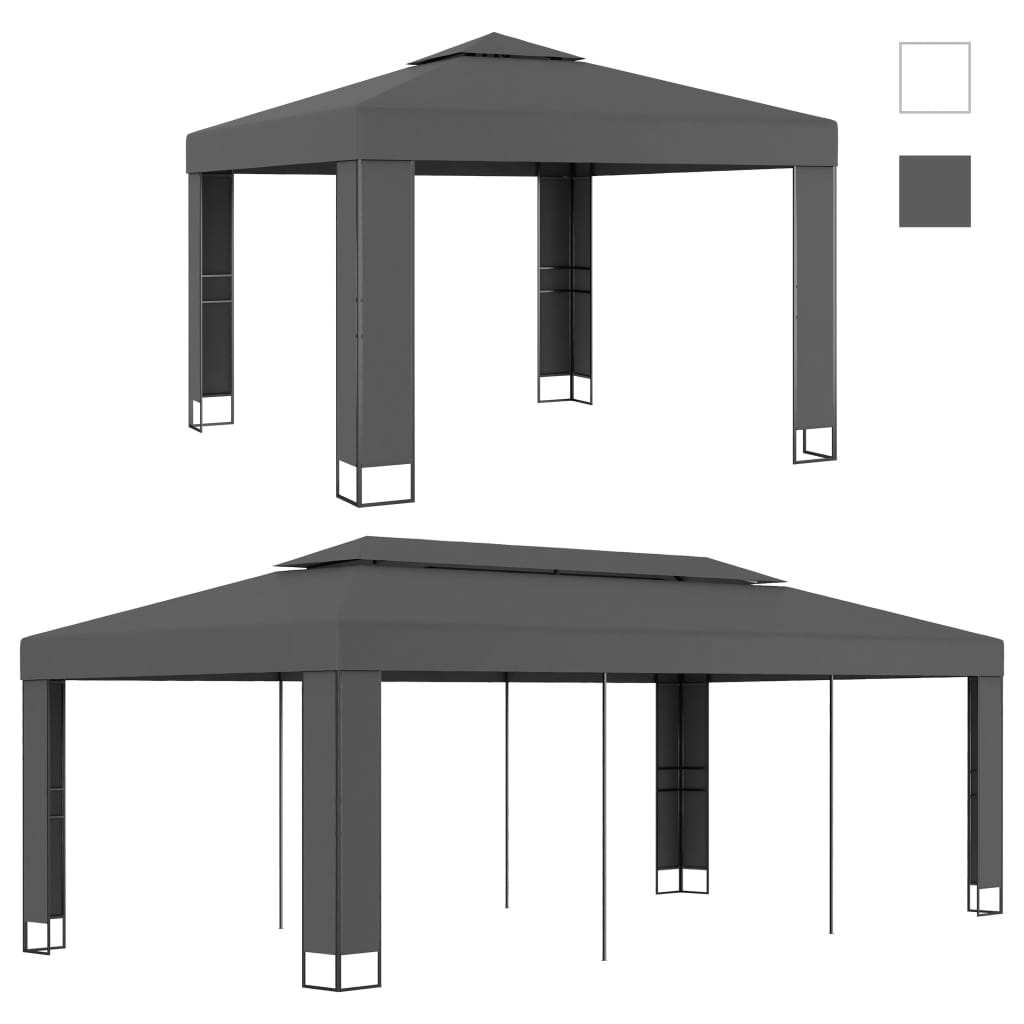 vidaXL Gazebo Pop up Canopy Party Tent Patio Pavilion Outdoor Sunshade Shelter-5