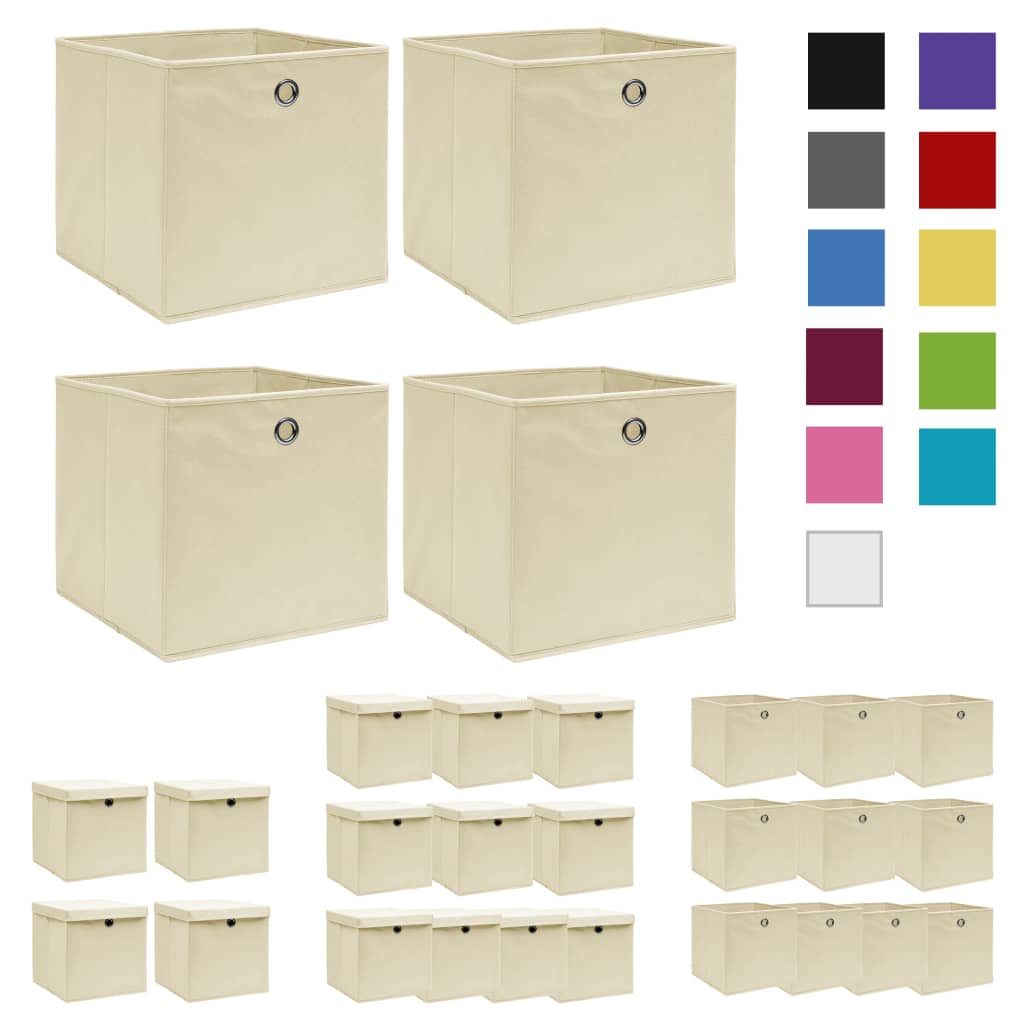 vidaXL Storage Box Decorative Foldable Storage Chest Organizer Pack Box Fabric-4