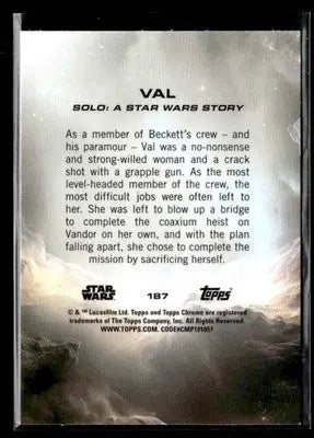 ? Val — 2025 Topps Chrome Star Wars #187 ?