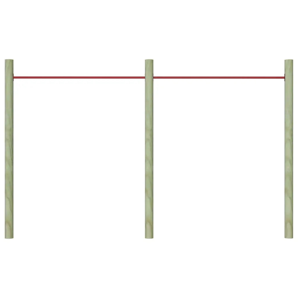 vidaXL 1/2/3x Turning Bars Steel Red Gymnastic Gym Equipment Horizontal Bar - Toys & Games > Outdoor Play Equipment