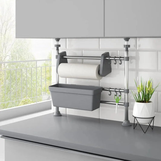 vidaXL Adjustable Kitchen Organizer Aluminum - Home & Garden > Household Supplies > Storage & Organization > Household