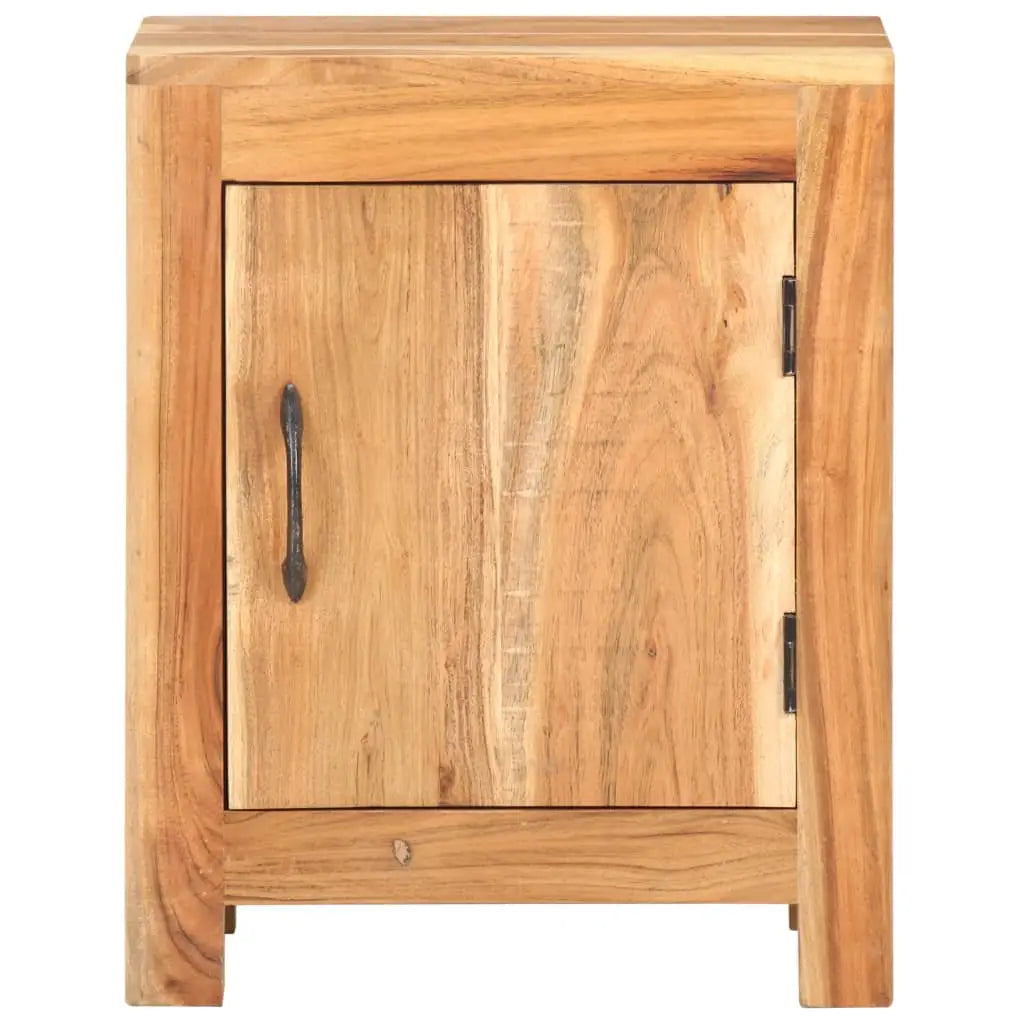 vidaXL Bedside Cabinet 15.7’’x11.8’’x19.7’’ Solid Acacia Wood - Nightstand