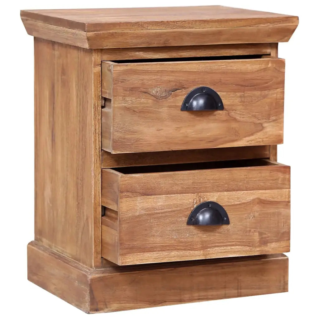 vidaXL Bedside Cabinet 15.7’’x11.8’’x19.7’’ Solid Teak - Nightstand