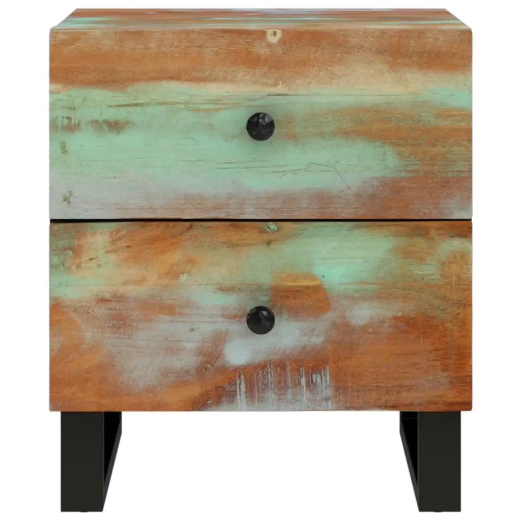 vidaXL Bedside Cabinets 2 pcs 15.7’’x13’’x18.1’’ Solid Wood Reclaimed - Nightstands