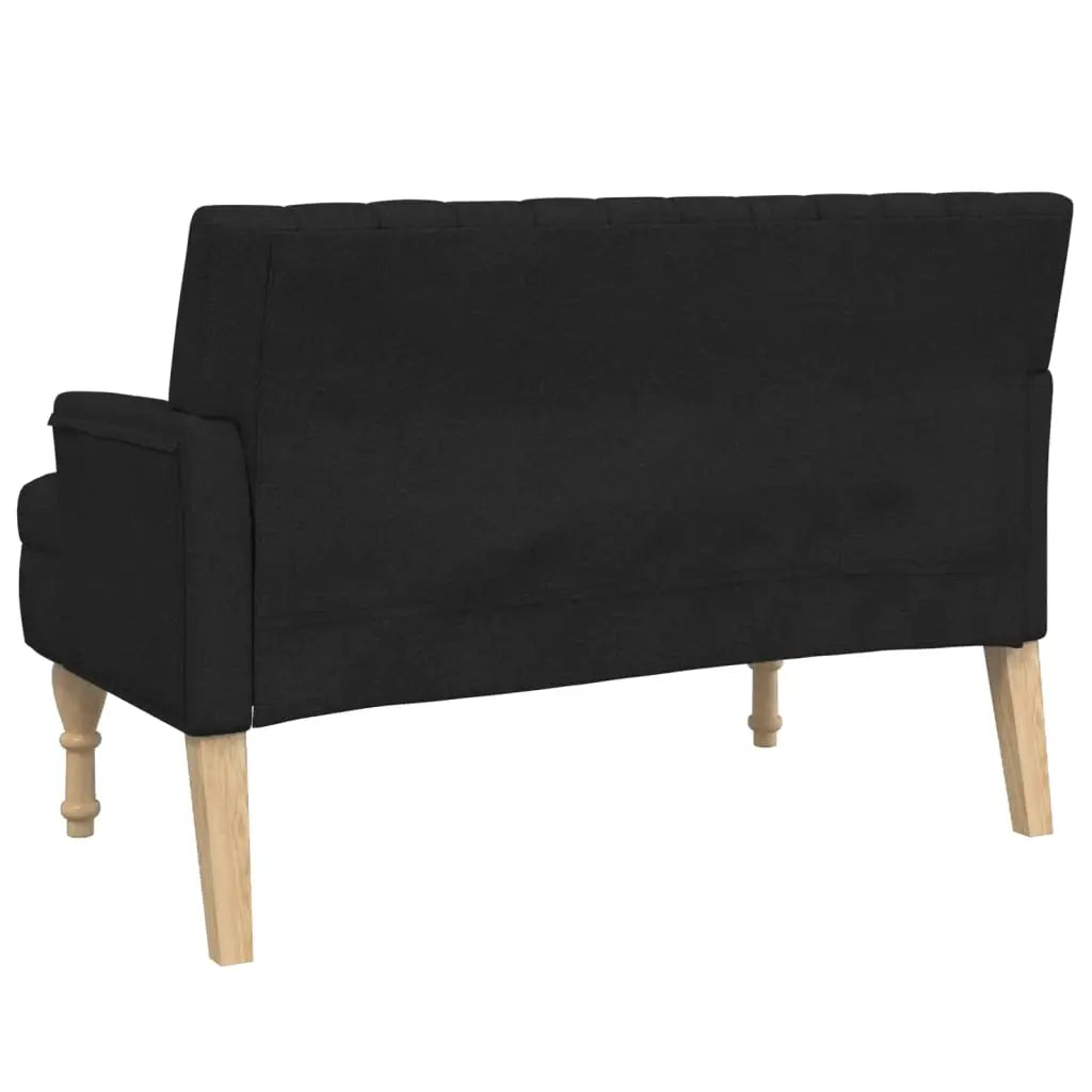 vidaXL Bench with Cushions Upholstered Seating for Bedroom Living Room Fabric - Furniture > Benches