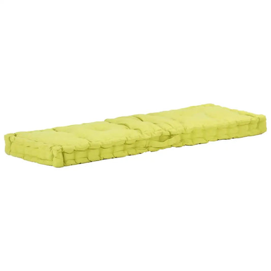 vidaXL Chair Cushion Sofa Floor Cushion Seat Cushion Seat Pad Decor Cotton - Green / 47.2’’ x 31.5’’ x 3.9’’ - Home &