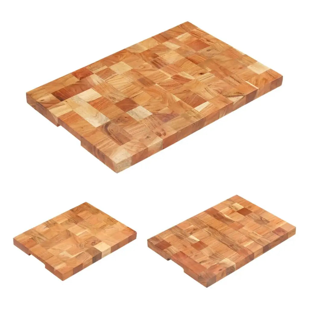 vidaXL Chopping Board Cutting Board Kitchen Worktop Saver Solid Wood Acacia - 15.7’’ x 11.8’’ x 1.5’’ - Home & Garden >