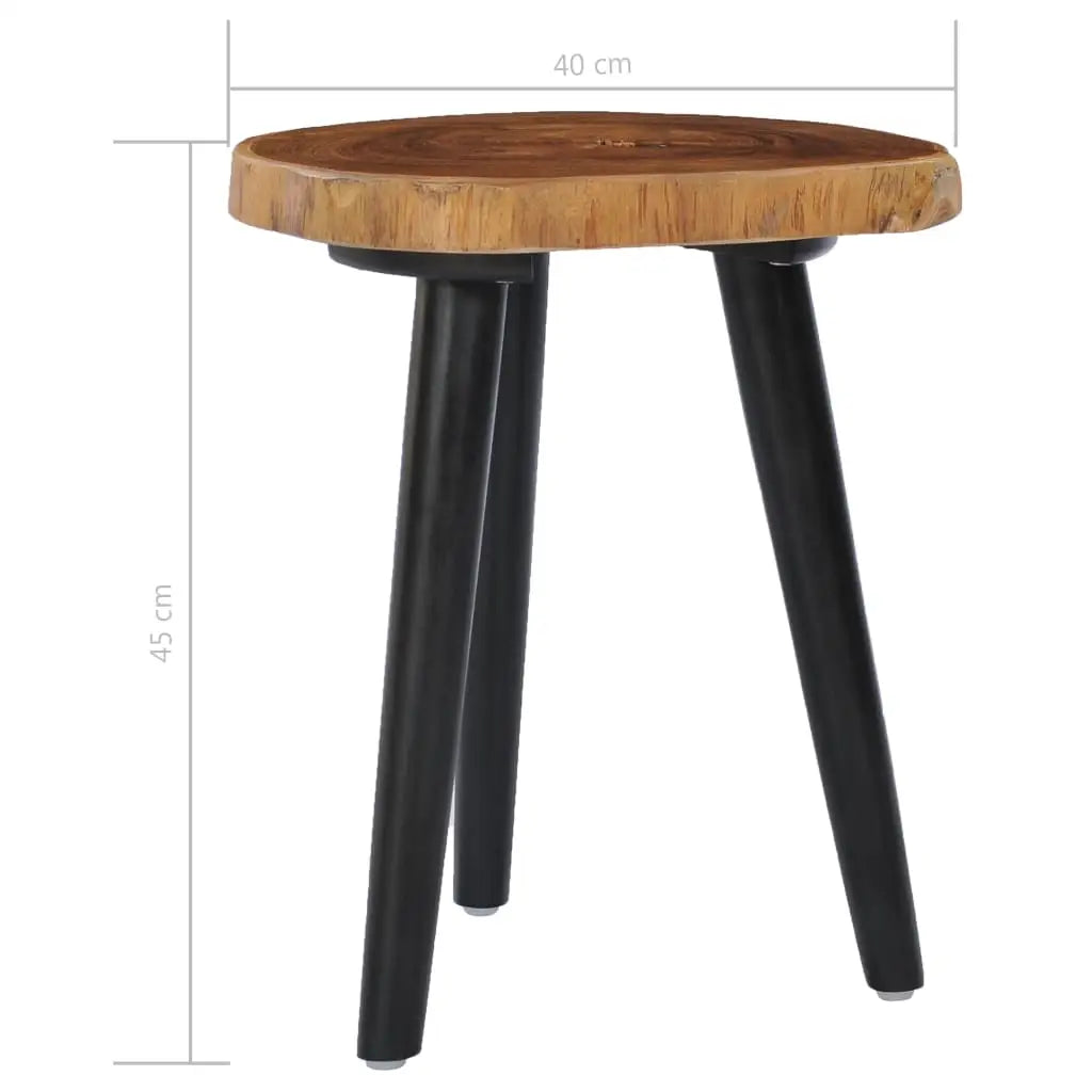 vidaXL Coffee Table 15.7’’x17.7’’ Solid Teak - Furniture > Tables > Accent Tables > Coffee Tables