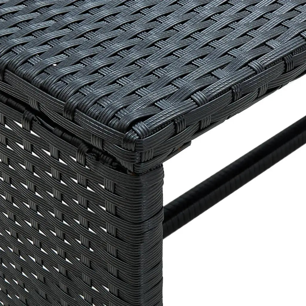 vidaXL Coffee Table Accent Side Table for Living Room Balcony Poly Rattan - Furniture > Tables > Accent Tables > Coffee