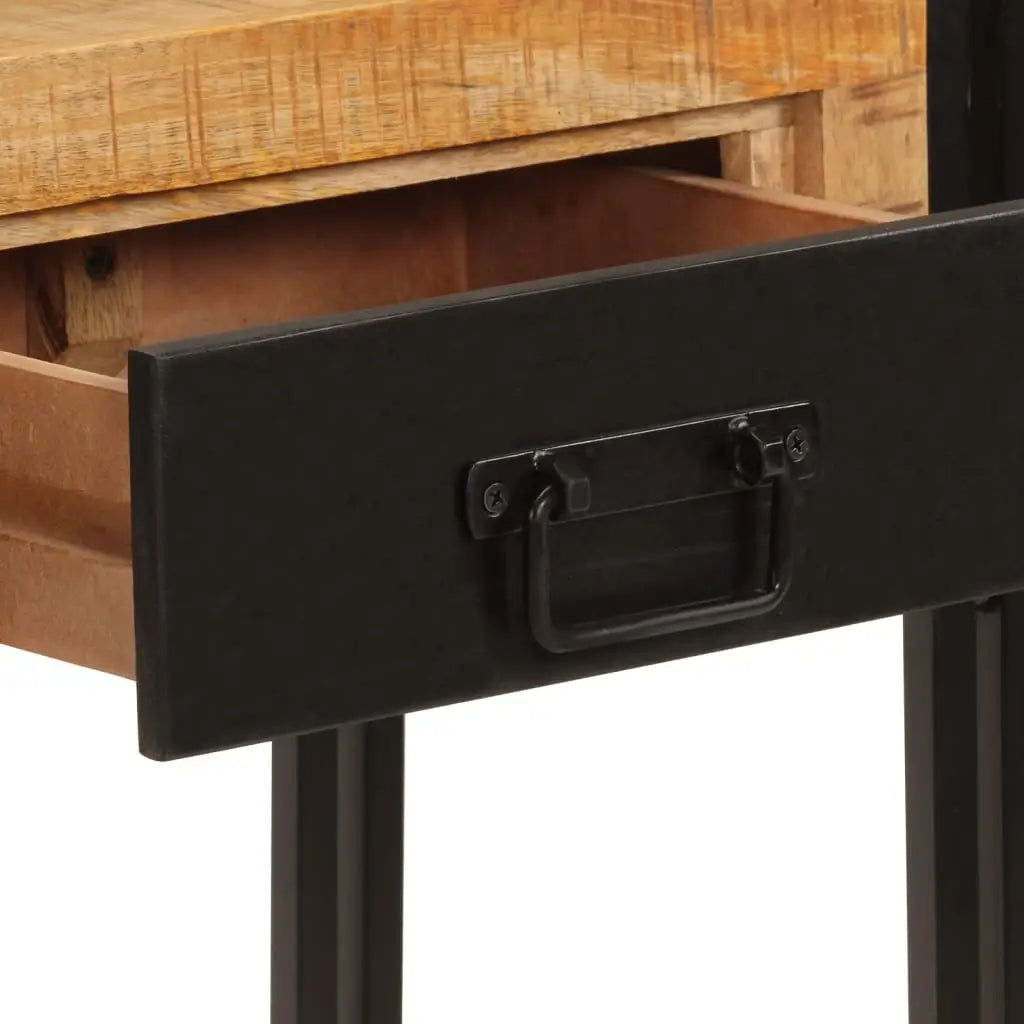vidaXL Console Table 43.3’’x11.8’’x29.9’’ Solid Wood Mango - Furniture > Tables > Accent Tables > End Tables