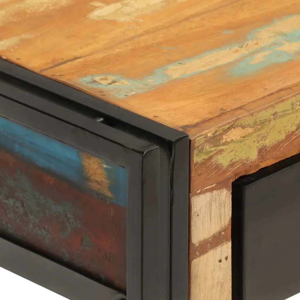 vidaXL Console Table 43.3’’x11.8’’x29.9’’ Solid Wood Reclaimed - Furniture > Tables > Accent Tables > End Tables