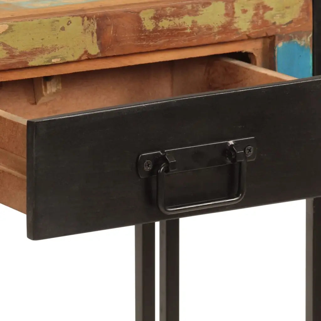 vidaXL Console Table 43.3’’x11.8’’x29.9’’ Solid Wood Reclaimed - Furniture > Tables > Accent Tables > End Tables