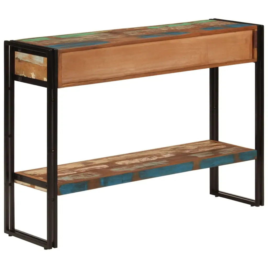 vidaXL Console Table 43.3’’x11.8’’x29.9’’ Solid Wood Reclaimed - Furniture > Tables > Accent Tables > End Tables