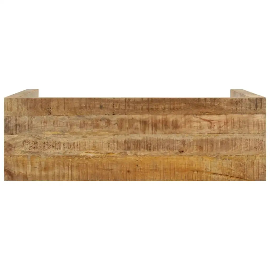 vidaXL Console Table 43.3’’x13.8’’x29.9’’ Rough Mango Wood - Furniture > Tables > Accent Tables > End Tables