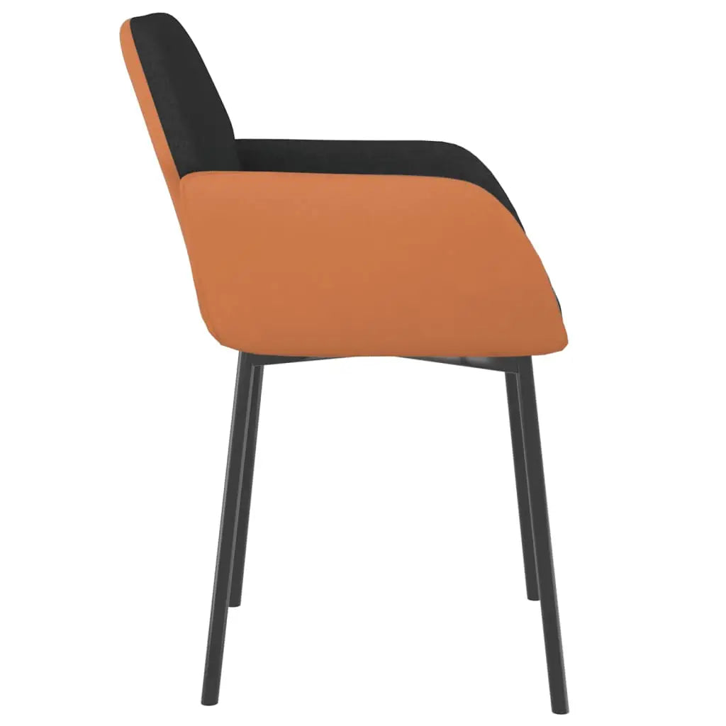 vidaXL Dining Chairs 2 Pcs Accent Upholstered Chair Fabric and Faux Leather - Furniture > Chairs > Kitchen & Dining
