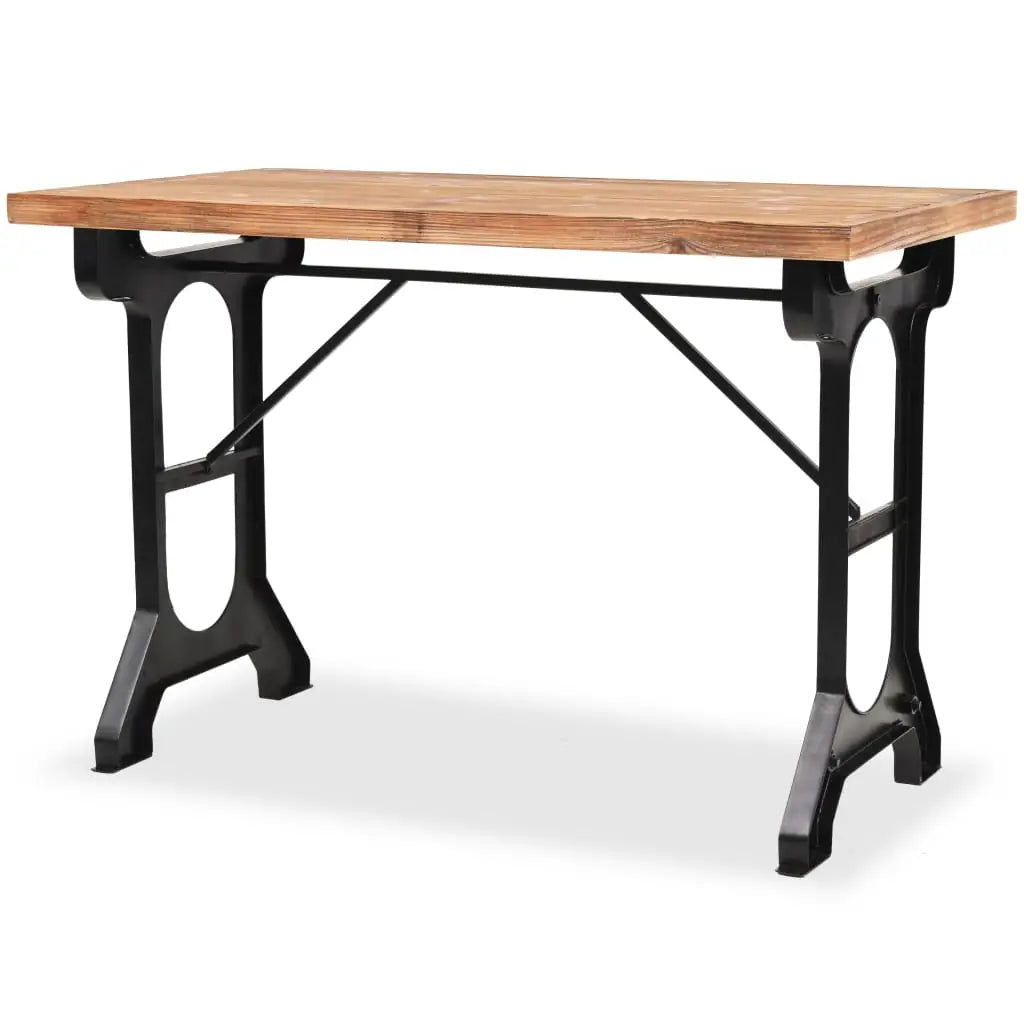 vidaXL Dining Table Solid Fir Wood Top 48’’x25.6’’x32.3’’ - Furniture > Tables > Kitchen & Dining Room Tables
