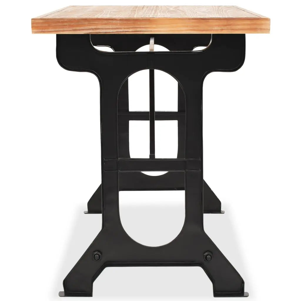 vidaXL Dining Table Solid Fir Wood Top 48’’x25.6’’x32.3’’ - Furniture > Tables > Kitchen & Dining Room Tables