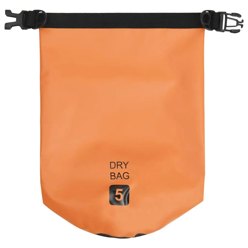 vidaXL Dry Bag Orange 1.3 gal PVC - Sporting Goods > Outdoor Recreation > Boating & Water Sports