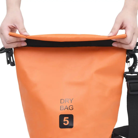 vidaXL Dry Bag Orange 1.3 gal PVC - Sporting Goods > Outdoor Recreation > Boating & Water Sports