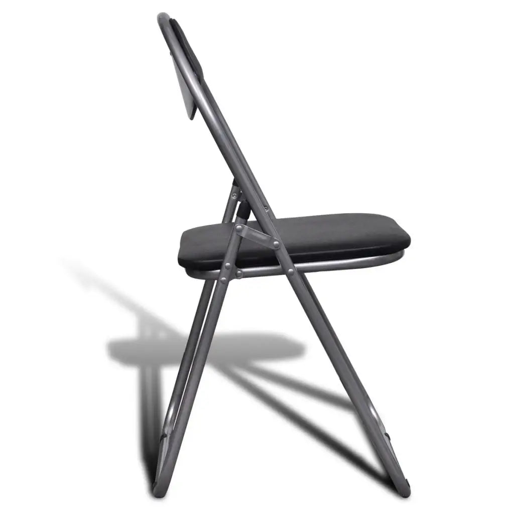 vidaXL Folding Chairs 6 pcs Faux Leather - Furniture > Chairs > Folding Chairs & Stools