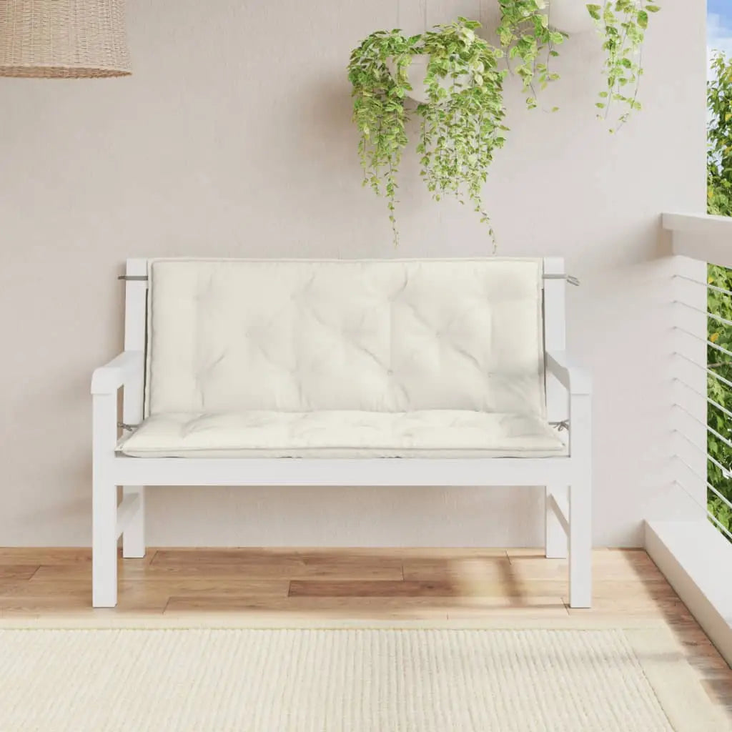 vidaXL Garden Bench Cushions Seat Pad Outdoor Patio Furniture 2 Pcs Fabric - Home & Garden > Decor > Chair & Sofa