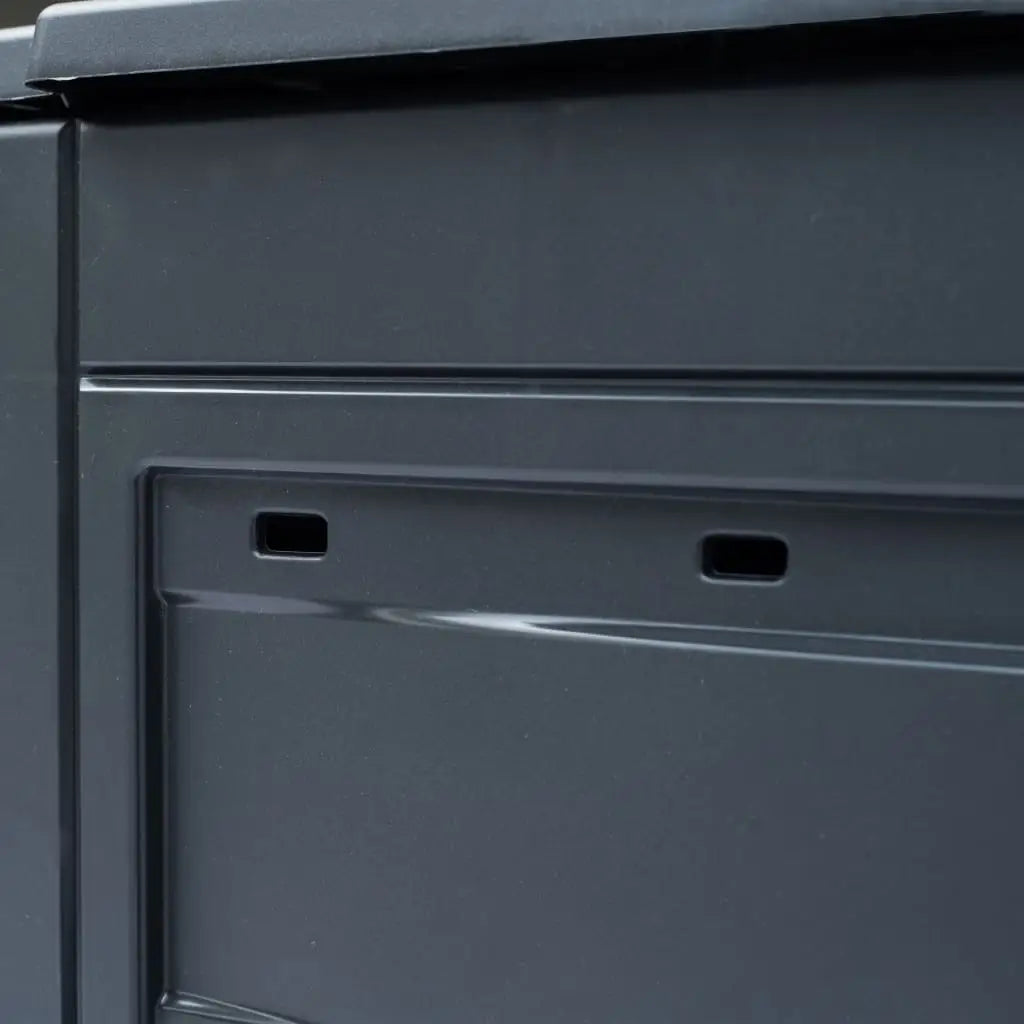 vidaXL Garden Composter Gray 23.6’’x23.6’’x28.7’’ 68.7 gal - Home & Garden > Lawn & Garden > Gardening > Composting >