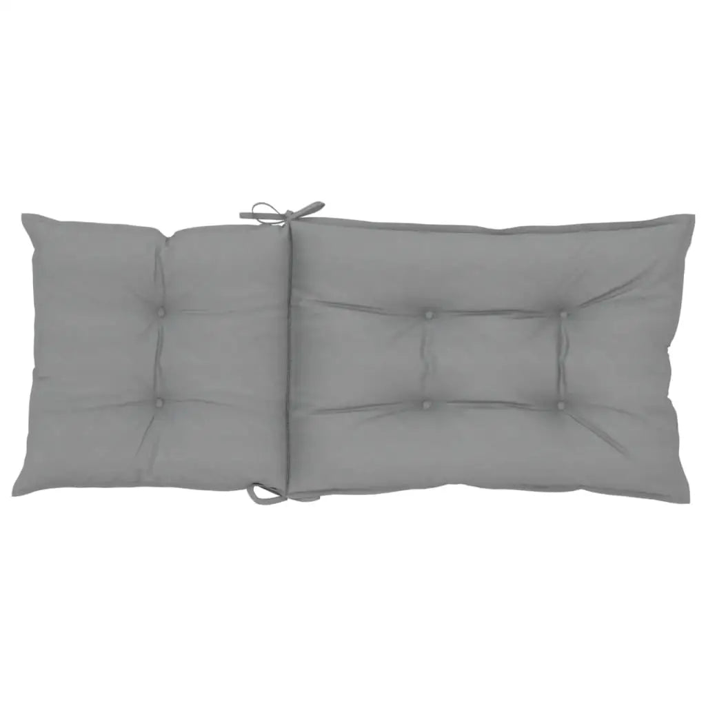 vidaXL Garden Highback Chair Cushions 4 pcs Anthracite 47.2’’x19.7’’x2.8’’ Fabric - Anthracite / 6 pcs - Home & Garden