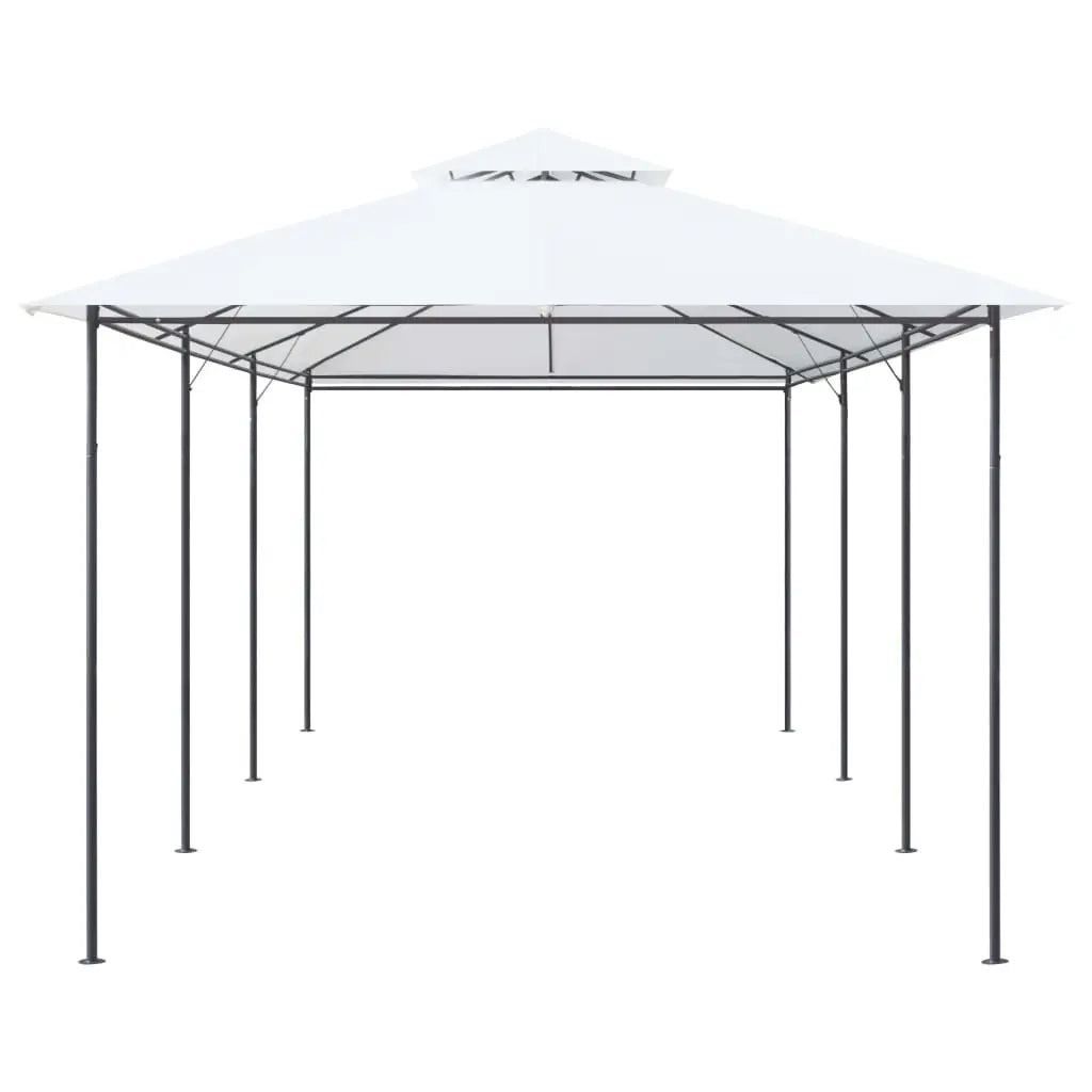 vidaXL Gazebo 236.2’’x117.3’’x106.3’’ White 0.6 oz/ft² - Home & Garden > Lawn & Garden > Outdoor Living > Outdoor