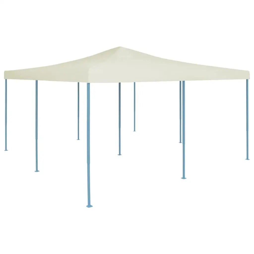 vidaXL Gazebo Folding Canopy Tent Patio Pavilion Beach Sunshade with Roof - Cream - Home & Garden > Lawn & Garden >