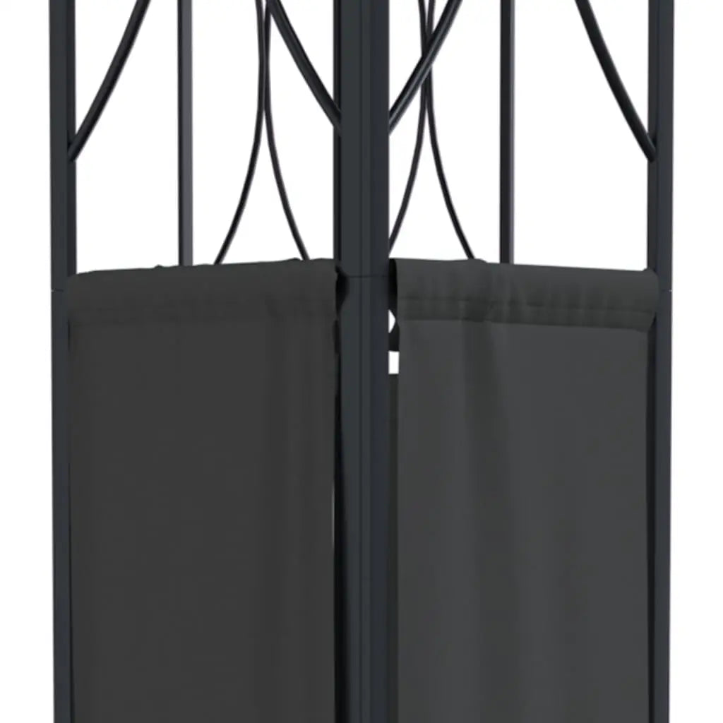 vidaXL Gazebo Outdoor Patio Sun Shelter Canopy with Roof Anthracite Steel - Home & Garden > Lawn & Garden > Outdoor