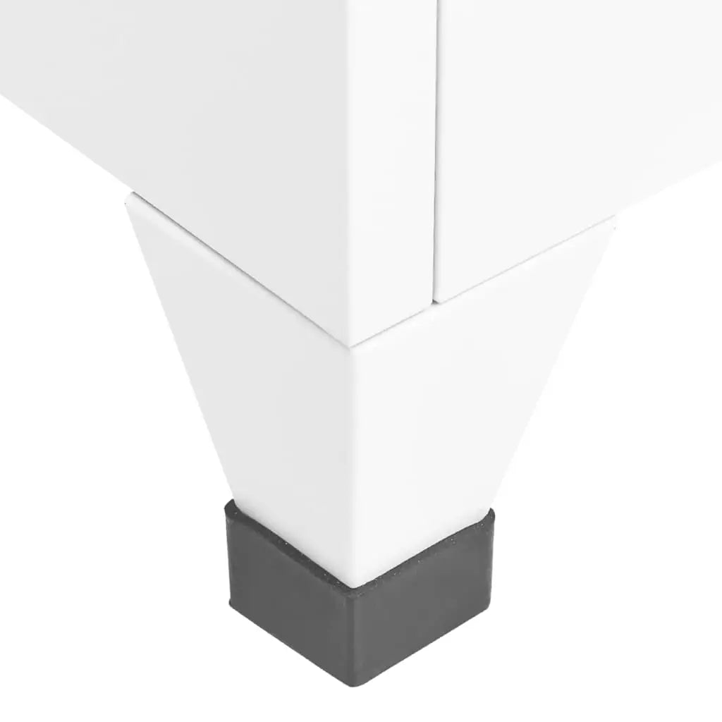 vidaXL Locker Cabinet White 15’’x15.7’’x70.9’’ Steel - Furniture > Cabinets & Storage > Storage Cabinets & Lockers
