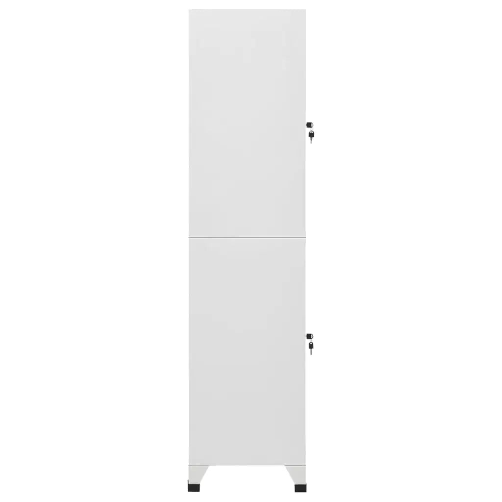 vidaXL Locker Cabinet with 2 Compartments 15’’x17.7’’x70.9’’ - Furniture > Cabinets & Storage > Storage Cabinets &