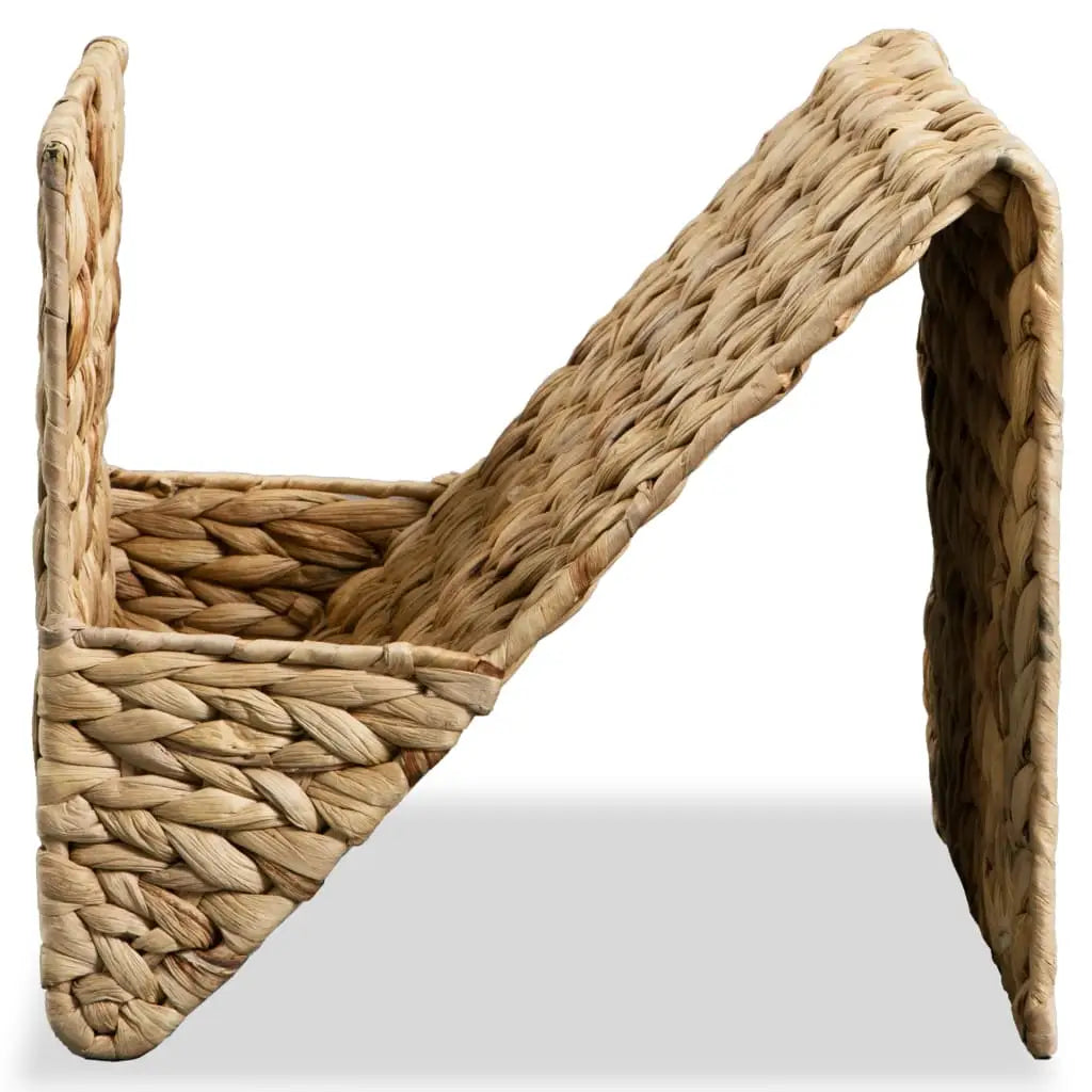 vidaXL Magazine Holder 12.2’’x12.2’’x12.2’’ Water Hyacinth - Furniture > Cabinets & Storage > Magazine Racks