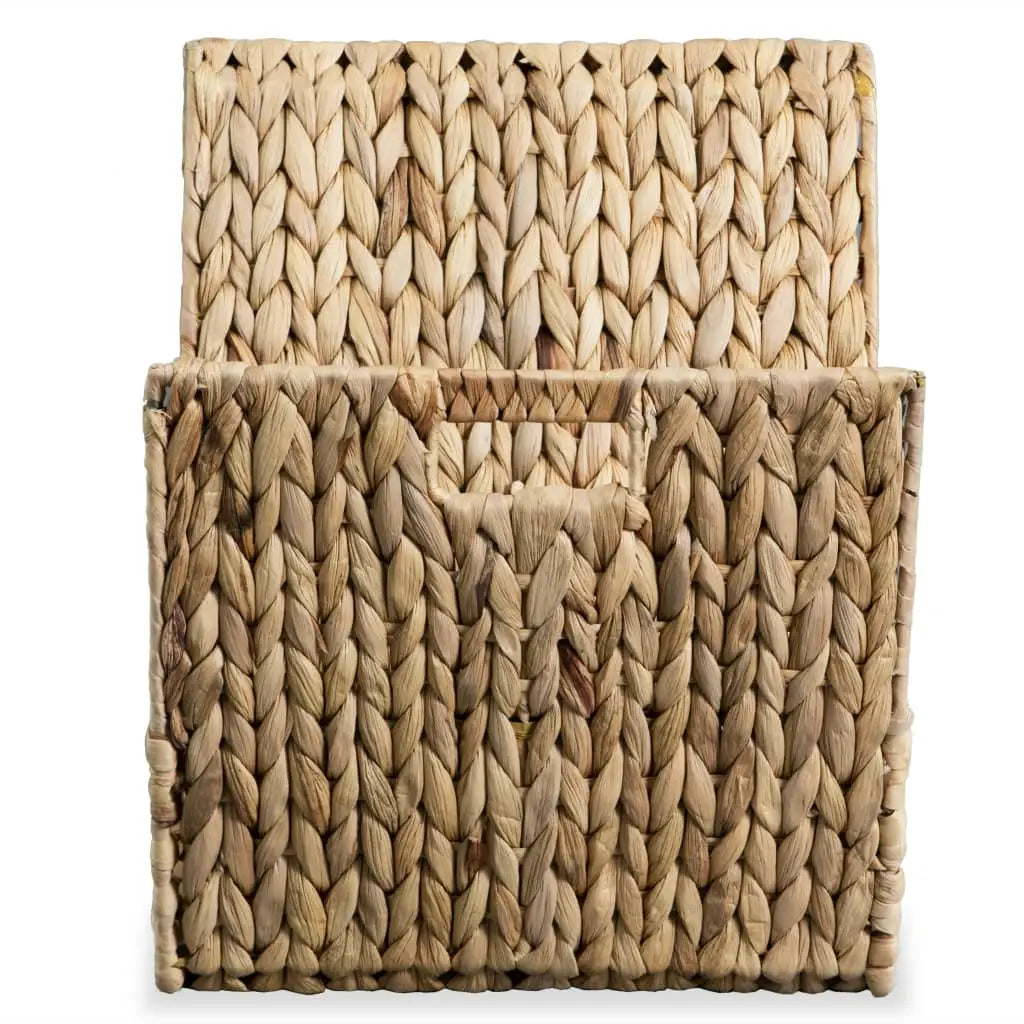 vidaXL Magazine Holder 12.2’’x12.2’’x12.2’’ Water Hyacinth - Furniture > Cabinets & Storage > Magazine Racks