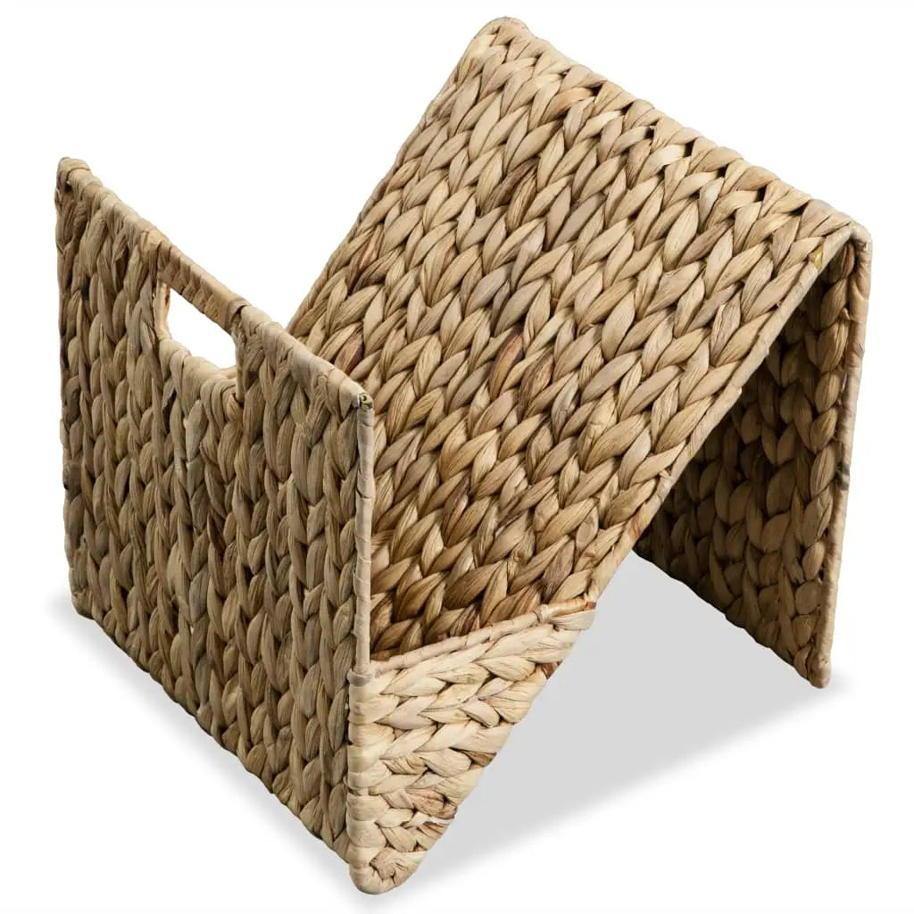vidaXL Magazine Holder 12.2’’x12.2’’x12.2’’ Water Hyacinth - Furniture > Cabinets & Storage > Magazine Racks