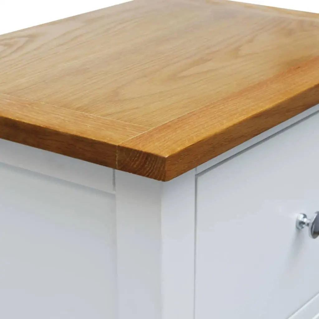 vidaXL Nightstands 2 pcs 14.2’’x11.8’’x18.5’’ Solid Oak Wood - Nightstands