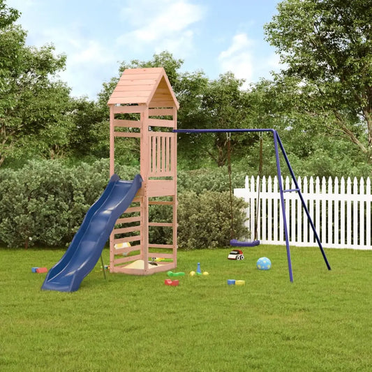 vidaXL Outdoor Playset Solid Wood Douglas - Toys & Games > Outdoor Play Equipment > Swing Sets & Playsets