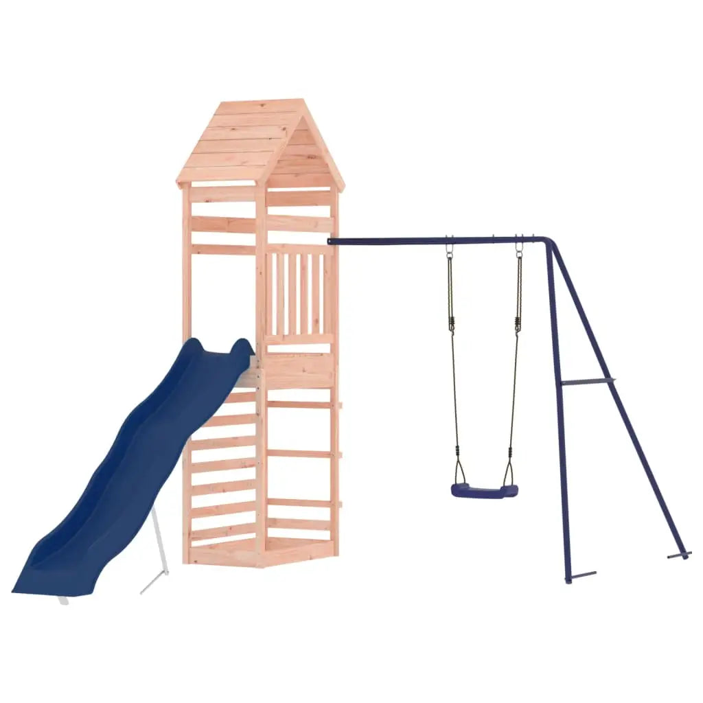 vidaXL Outdoor Playset Solid Wood Douglas - Toys & Games > Outdoor Play Equipment > Swing Sets & Playsets