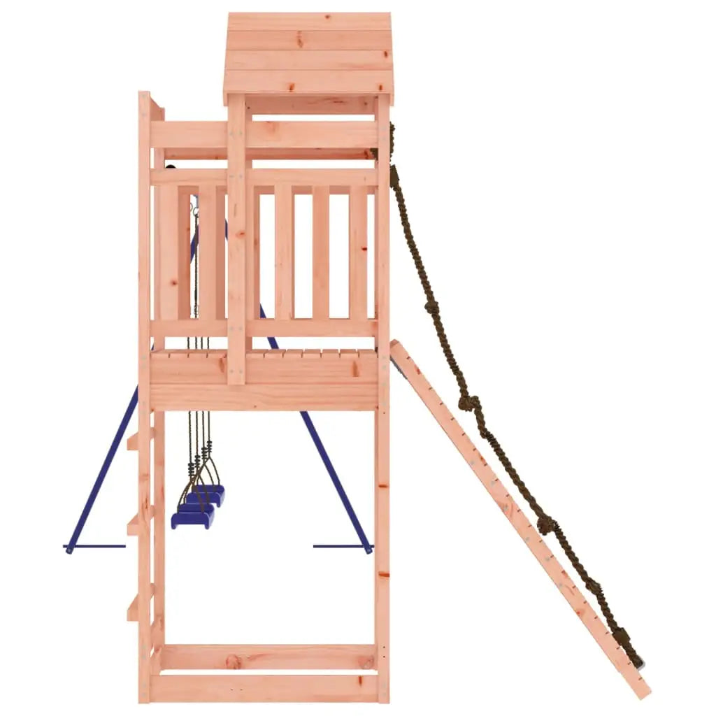 vidaXL Outdoor Playset Solid Wood Douglas - Toys & Games > Outdoor Play Equipment > Swing Sets & Playsets