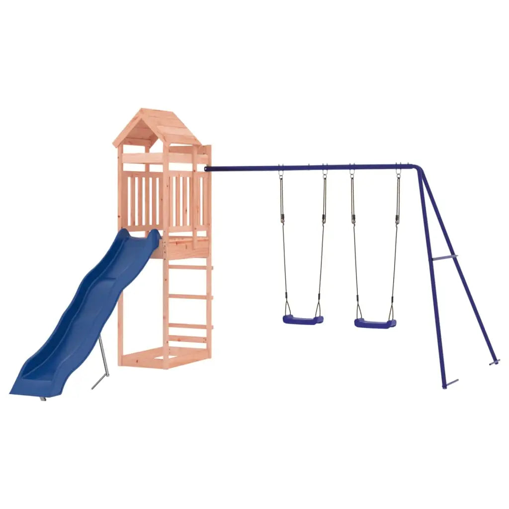 vidaXL Outdoor Playset Solid Wood Douglas - Toys & Games > Outdoor Play Equipment > Swing Sets & Playsets