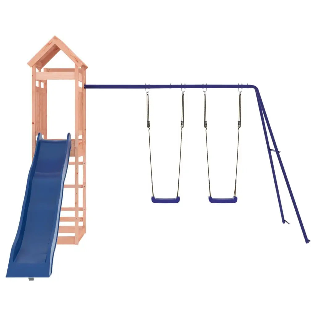 vidaXL Outdoor Playset Solid Wood Douglas - Toys & Games > Outdoor Play Equipment > Swing Sets & Playsets