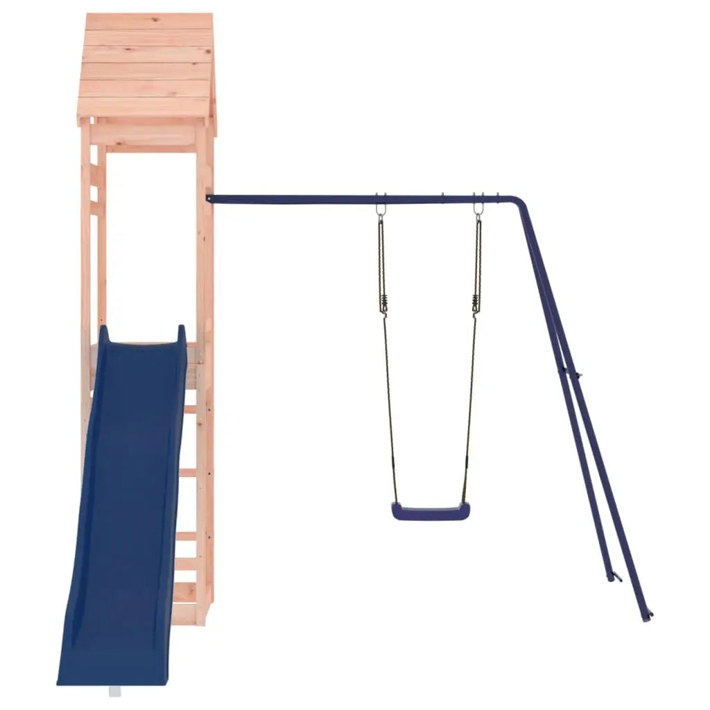 vidaXL Outdoor Playset Solid Wood Douglas - Toys & Games > Outdoor Play Equipment > Swing Sets & Playsets