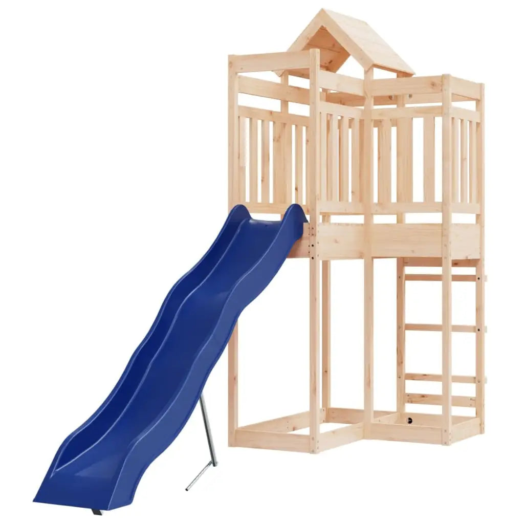vidaXL Outdoor Playset Solid Wood Pine - Toys & Games > Outdoor Play Equipment > Swing Sets & Playsets
