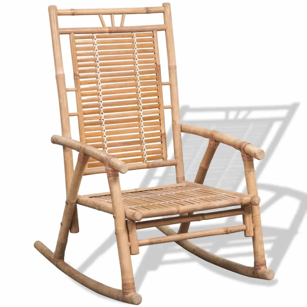 vidaXL Rocking Chair Bamboo - Furniture > Chairs > Rocking Chairs