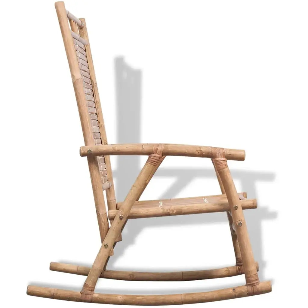 vidaXL Rocking Chair Bamboo - Furniture > Chairs > Rocking Chairs