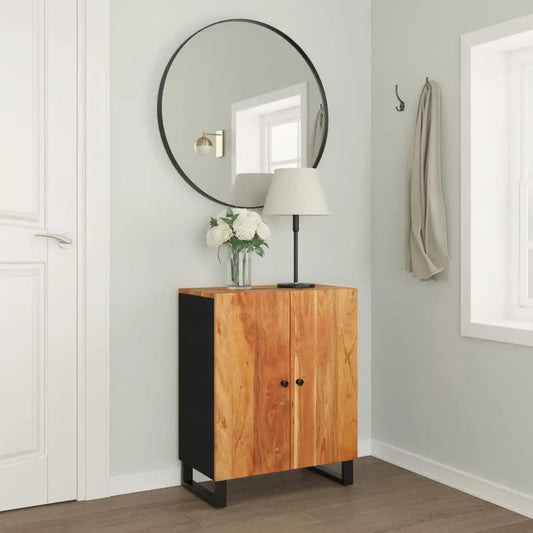 vidaXL Sideboard 23.6’’x13’’x29.5’’ Solid Wood Acacia - Furniture > Cabinets & Storage > Buffets & Sideboards